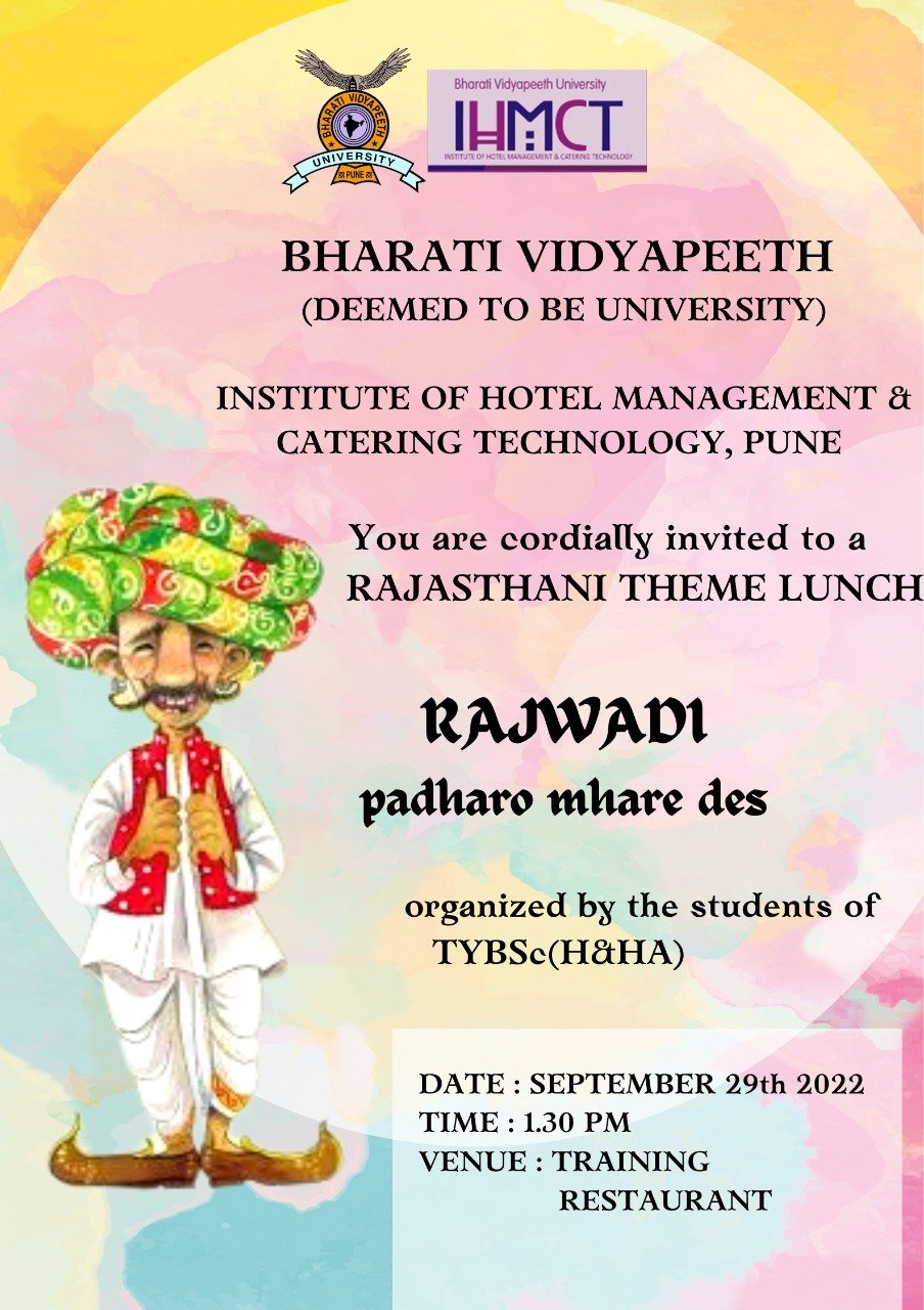Rajasthani Theme Lunch : Rajwadi - Padharo Mhare Des