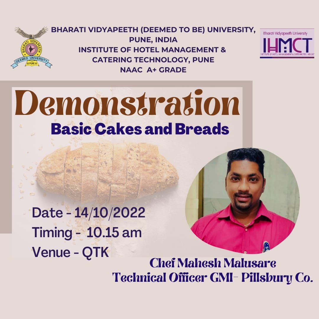 Demonstration of Basic Cakes and Breads