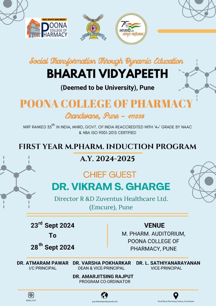 M. Pharm. Induction 2024-2025