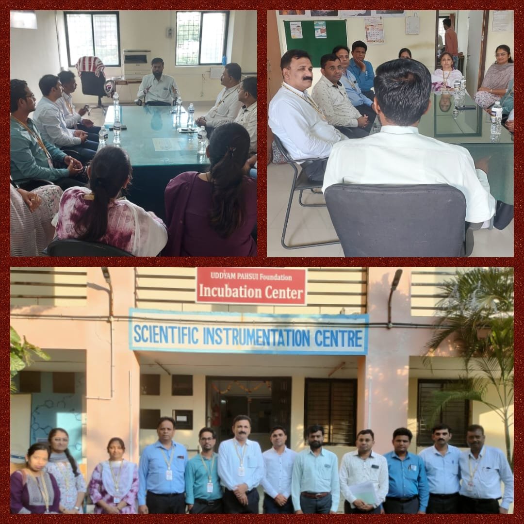 Visited ' Udyam' incubation center of PAH Solapur University, Solapur