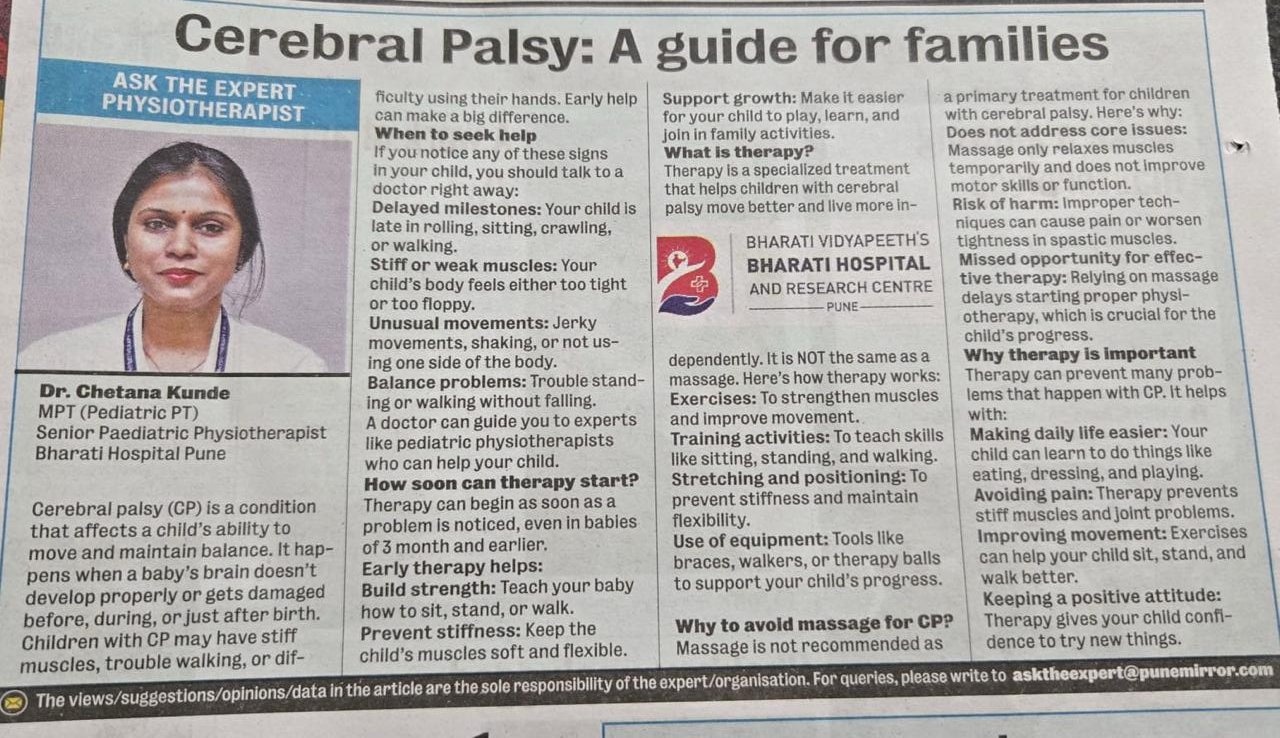 Cerebral Palsy: A guide for families