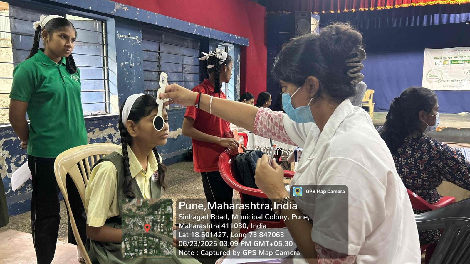 Eye camp at Raosaheb Patwardhan Vidyalaya and Junior College, Pune