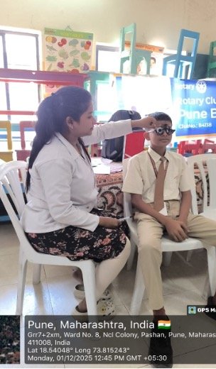 Eye screening camp held at NCL Junior College, Pashan, Pune