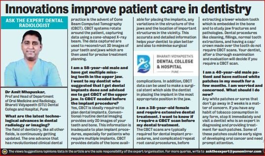  Dr. Amit Mhapuskar- Pune Mirror